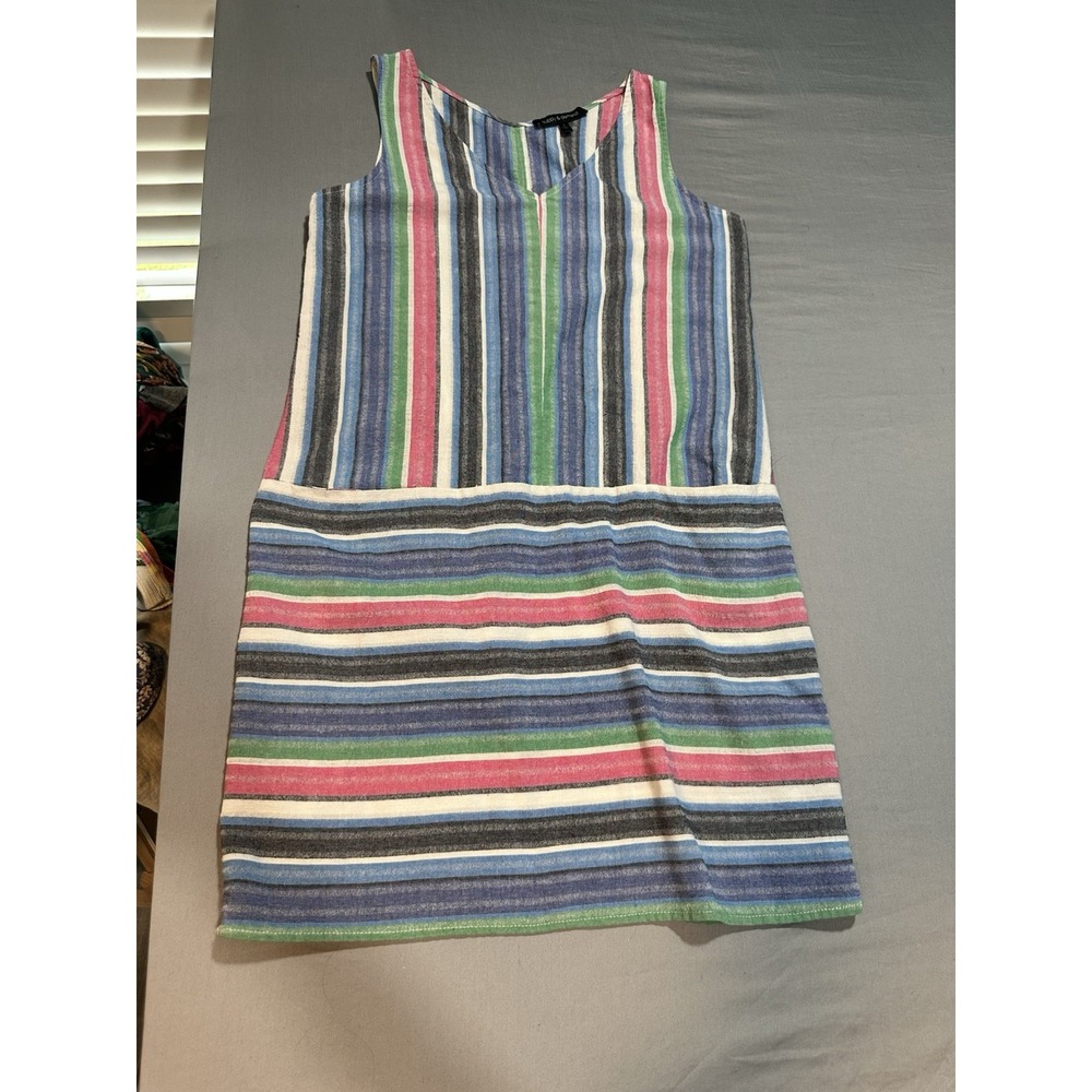 Supply And Demand Multicolor‎ Striped Sleeveless Dress S